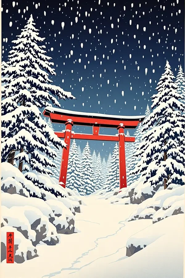 札幌雪原 旅行海报