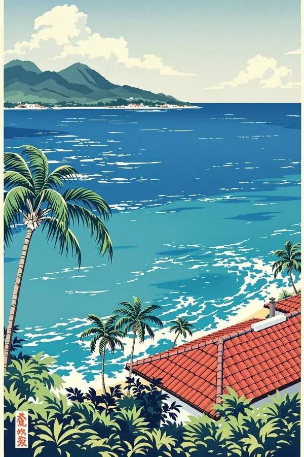 冲绳海风 旅行海报